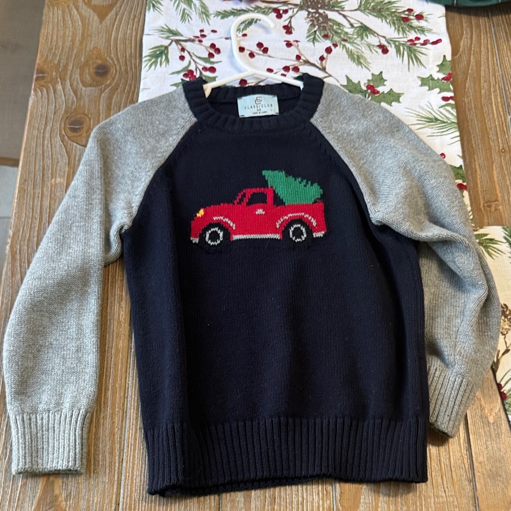Lot of 6 Boys 4T Tops- 1 sweater, 2 polos, 2 LS button up, 1 SS button up
